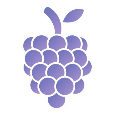 üzüm ikonu vektör illüstrasyon grafik tasarımı