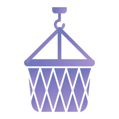 shopping cart icon. simple illustration of basket vector symbol for web design