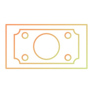 Para nakit ikonu. Taslak dolar vektör çizimi. beyaz arkaplanda izole