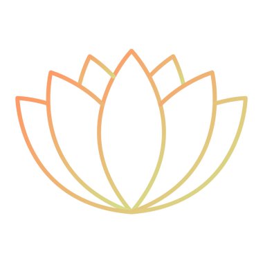 Nilüfer çiçeği ikonu vektörü ağ ve mobil uygulama tasarımınız için beyaz arkaplanda izole edildi, yoga logosu kavramı