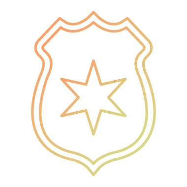 kalkan ikon vektör illüstrasyonu