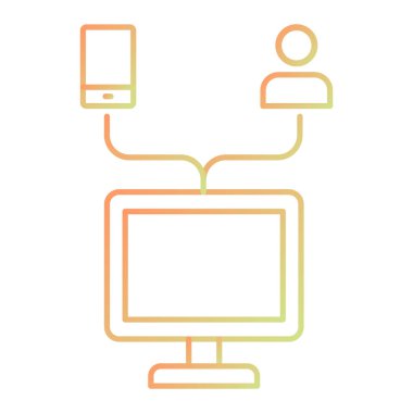 Seo web simgesinin vektör illüstrasyonu