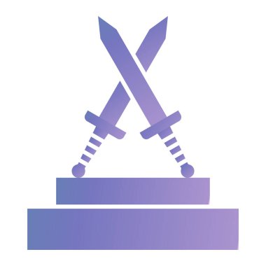 Kılıç. Web simgesi basit illüstrasyon