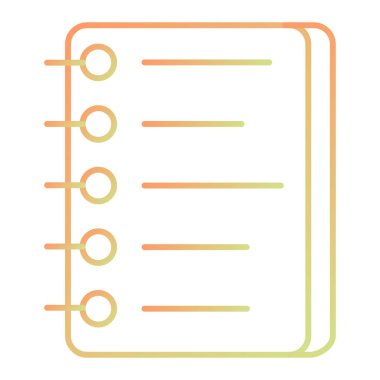 Liste. Web simgesi basit illüstrasyon