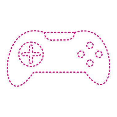 joystick gamepad icon. cartoon illustration of video game vector icons for web