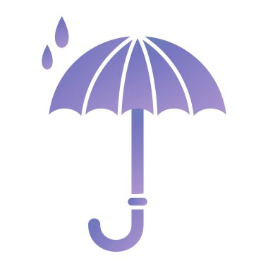 şemsiye simgesi vektör illüstrasyonu