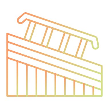 çit simgesi vektör illüstrasyonu