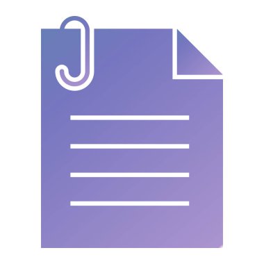 Belge. Web simgesi basit illüstrasyon