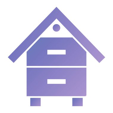 Ev. Web simgesi basit illüstrasyon