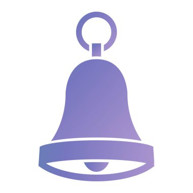 Çan ikonu. Web için noel topu vektör simgelerinin basit çizimi