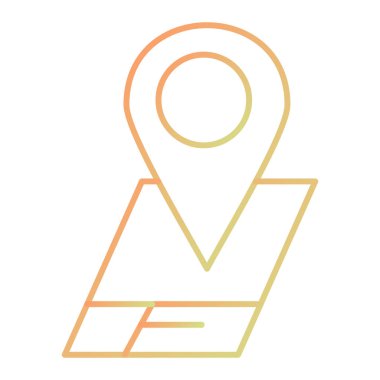 harita pin ikonu vektör illüstrasyonu