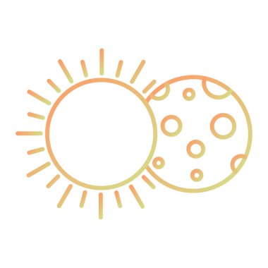 Güneş Simgesi Vektör illüstrasyonu