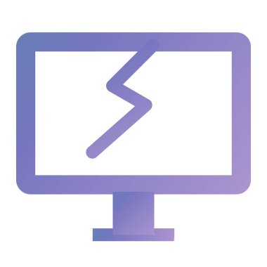 Bilgisayar ekranı. Web simgesi