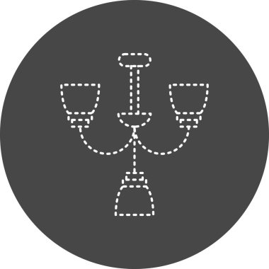 Avize Vektör Şekil Simgesi Tasarımı 