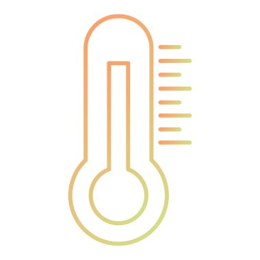 Termometre. Web simgesi basit tasarım