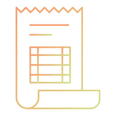 Belge. Web simgesi basit illüstrasyon