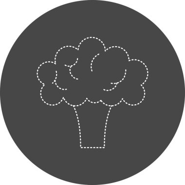 Brokoli simgesinin vektör illüstrasyonu