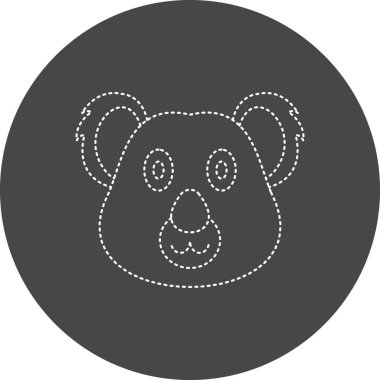Koala simgesinin vektör illüstrasyonu
