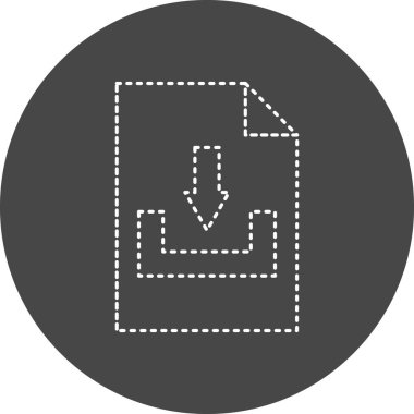 Dosya simgesinin vektör illüstrasyonu