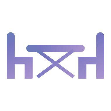 Sandalye. Web simgesi basit illüstrasyon