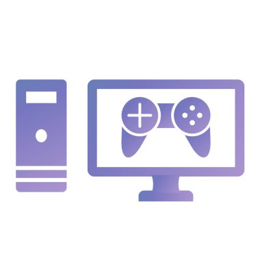 video game console icon vector. computer keyboard. isolated symbol illustration