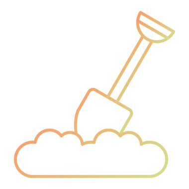 Kürek kürek kürek ve tırmık vektör illüstrasyon tasarımı