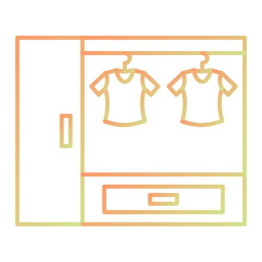 Tişört ikonu. Düz dizayn. vektör illüstrasyonu.