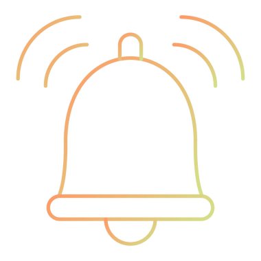 Zil. Web simgesi basit illüstrasyon