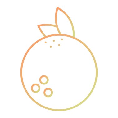 Turuncu simgenin vektör illüstrasyonu