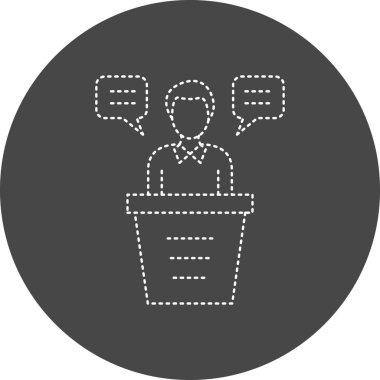 vector illustration of modern speech icon