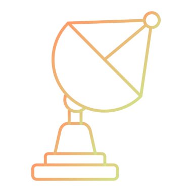 satellite dish. web simple icon illustration