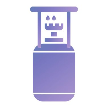 gas burner icon. simple illustration of water flask vector icons for web design isolated on white background