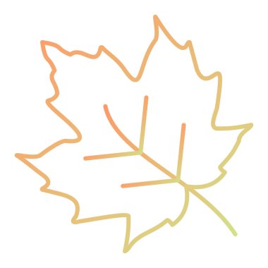 sonbahar yaprak ikonu vektör illüstrasyon grafik tasarımı