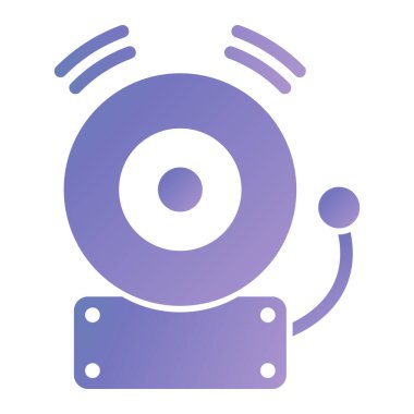 CD mi? Web simgesi basit illüstrasyon