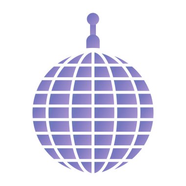 sphere with christmas ball, vector illustration