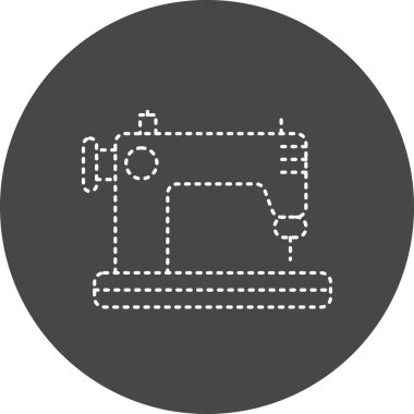 Dikiş makinesi simgesi. vektör illüstrasyonu