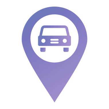 araba simgesi vektör illüstrasyonu