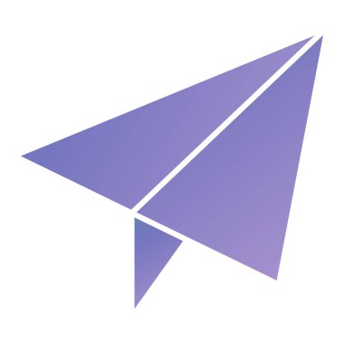 paper plane icon. flat illustration of letter vector symbol for web