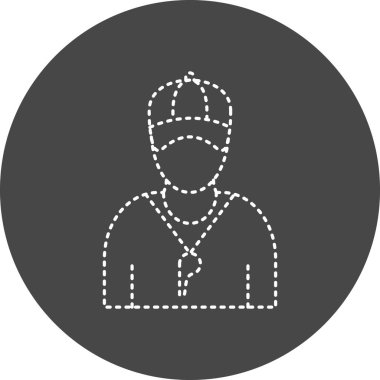 Coach man. web icon simple illustration