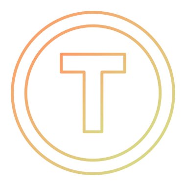 Yazı tipi. Web simgesi vektör illüstrasyonu