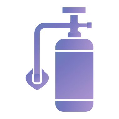 Su şişesi ikonu. Web için gaz söndürücü vektör simgelerinin basit bir gösterimi