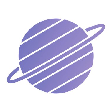 space planet icon vector. thin line sign. isolated contour symbol illustration