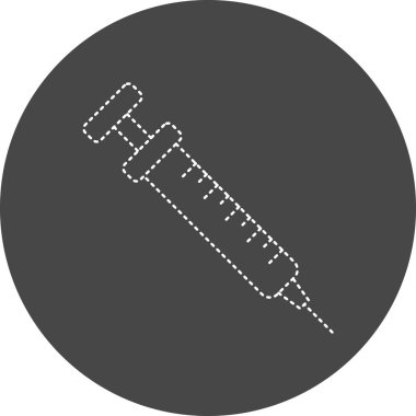 Şırınga simgesinin vektör illüstrasyonu 