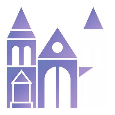 Bina. Web simgesi basit tasarım