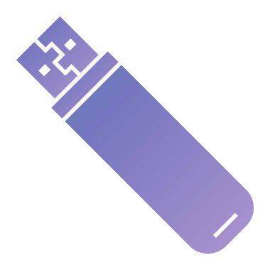 usb flash drive icon. simple illustration of pencil brush vector icons for web design isolated on white background