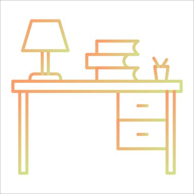 masa lambası ikonu vektör illüstrasyon tasarımı