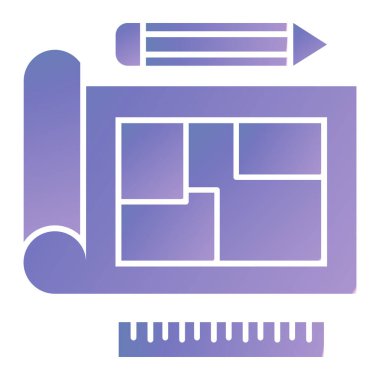 Yapı ve yapı simgesi, vektör illüstrasyonu