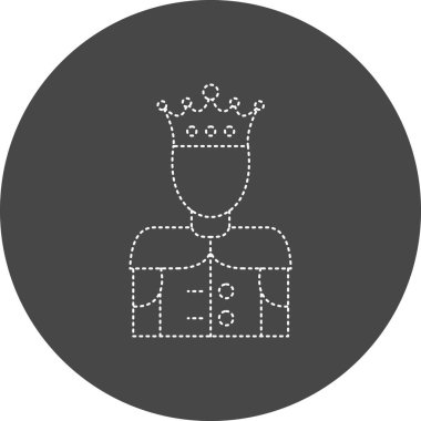 Kral simgesinin vektör illüstrasyonu