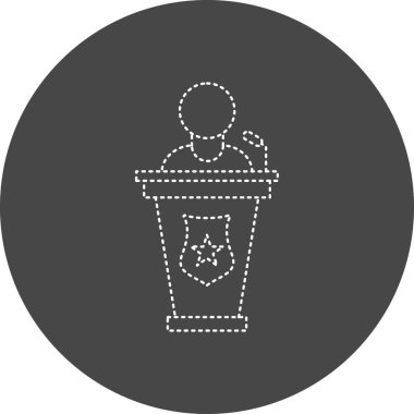 Tanık simgesinin vektör illüstrasyonu