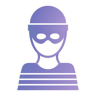 Hacker simgesi vektör illüstrasyonu